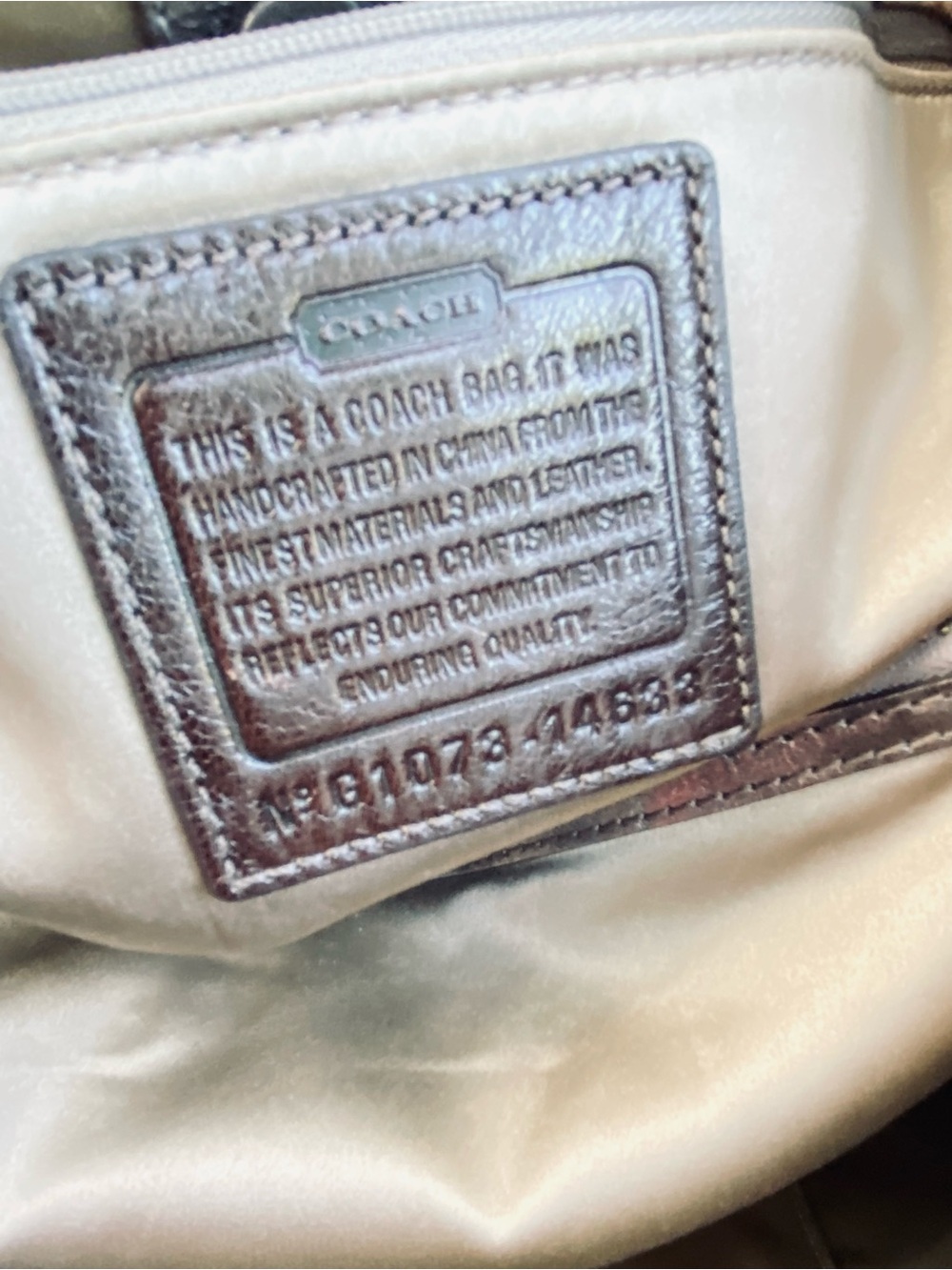 Coach XL Dylan Tote – Limited Edition Metallic Whipstitch - Picture 11 of 16